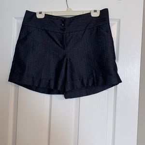 The Limited Dark Grey Striped Dress Shorts